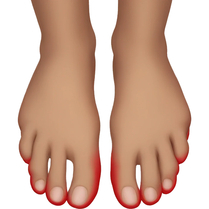 red feet emoji