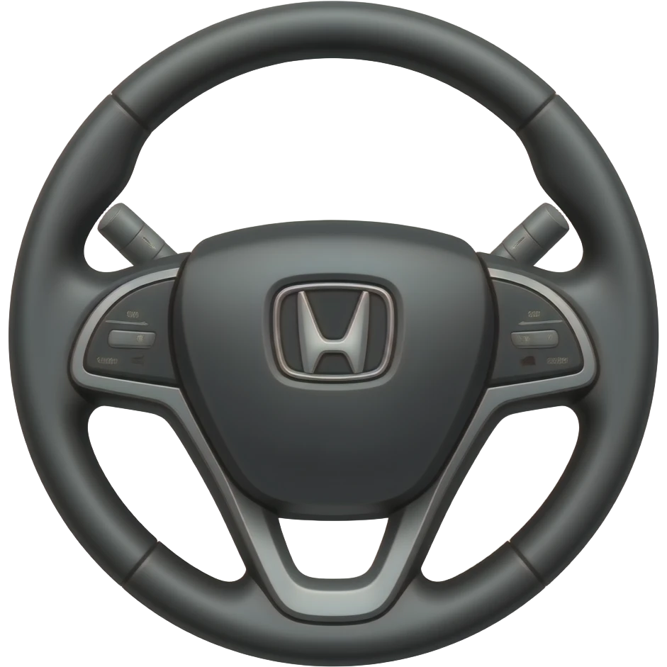 A Honda accord with a central display screen emoji