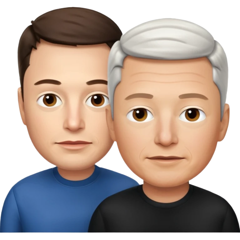 Elon musk and tim cook  emoji