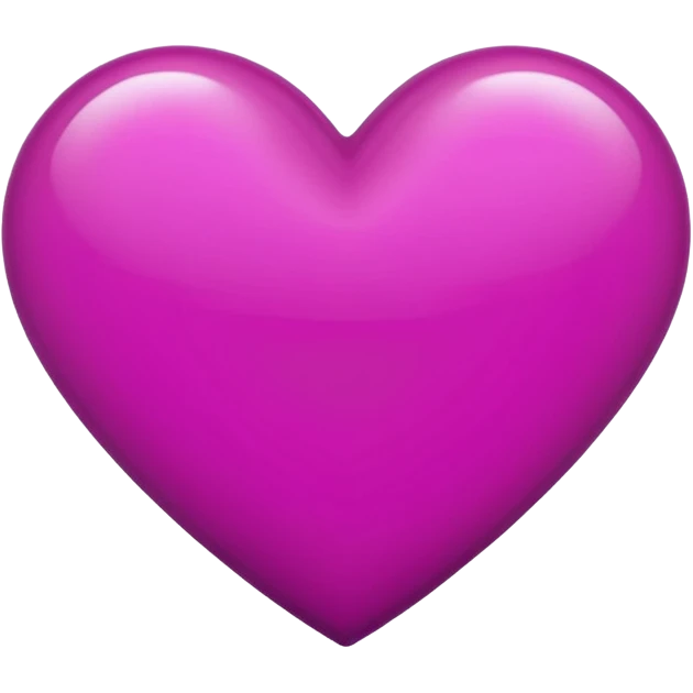 deep magenta love heart emoji