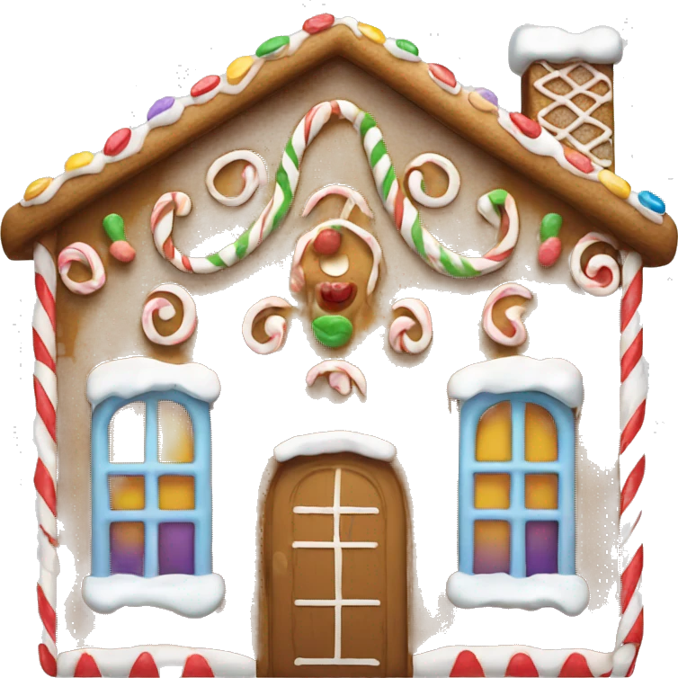 Gingerbread house emoji