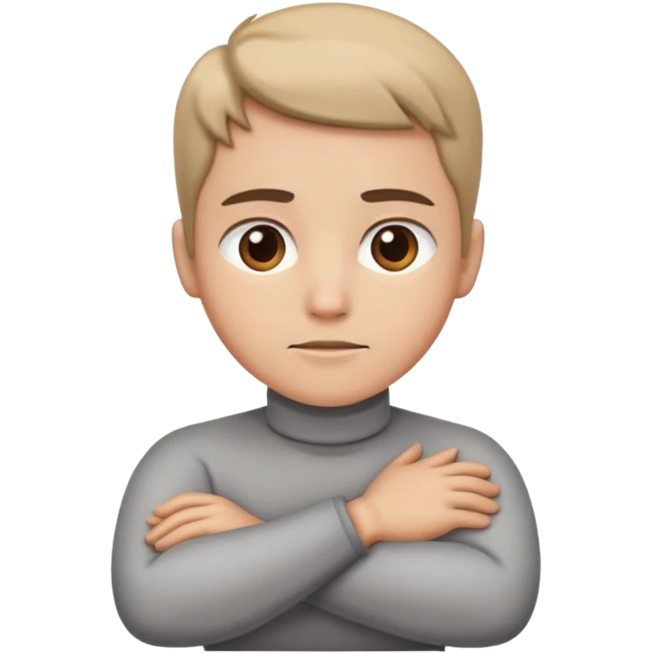 Arm crossed around neck  emoji