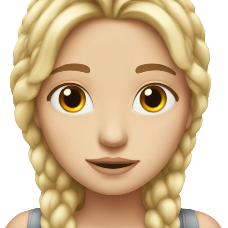 White girl looking dreamily like she just met her soulmate  emoji