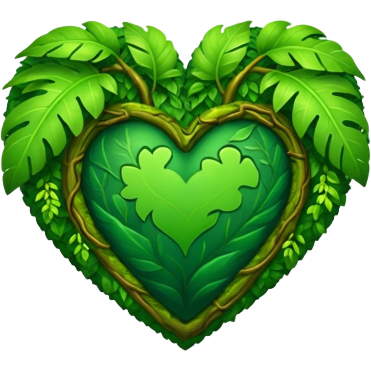 rainforest-themed heart emoji
