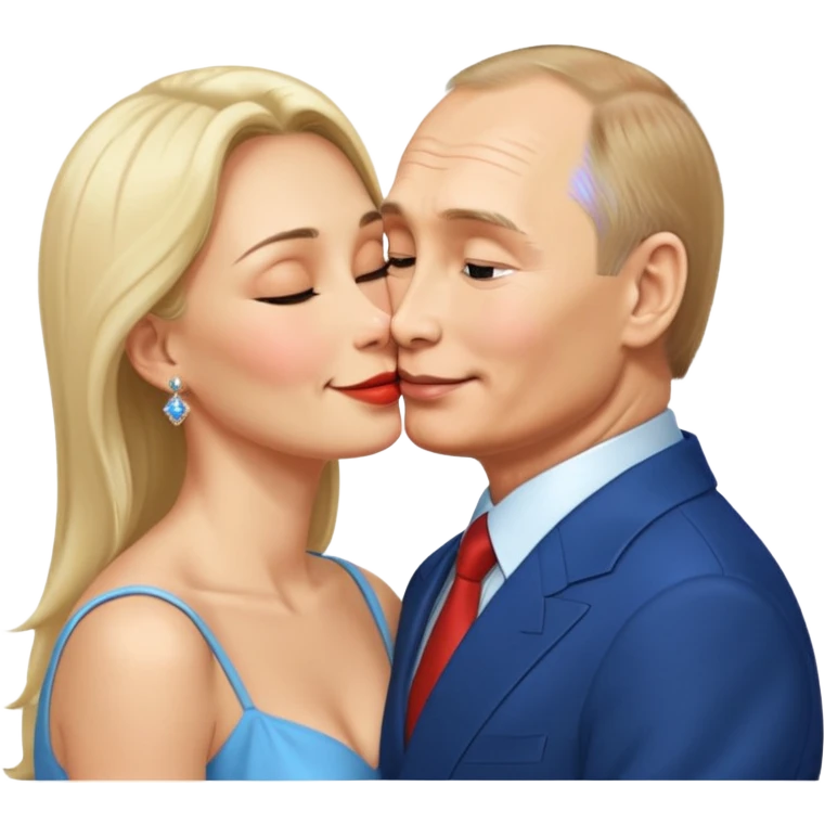 putin and madura kiss emoji