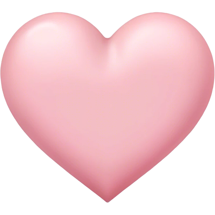 soft pink heart emoji