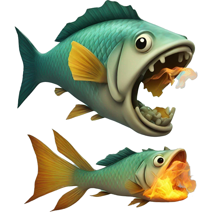 fish smoking emoji