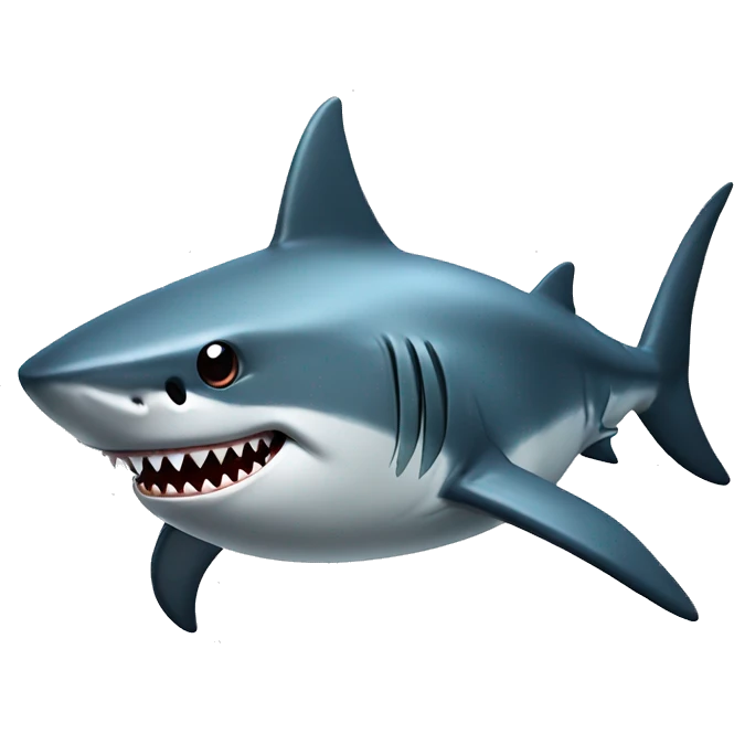 Shark with tophat emoji