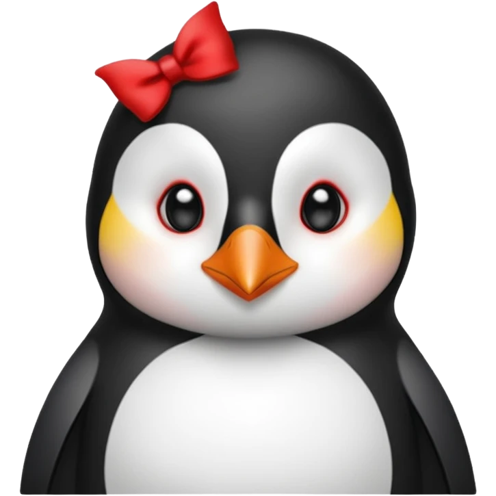 Pinguino maquillado emoji