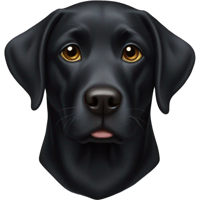 Black lab  emoji