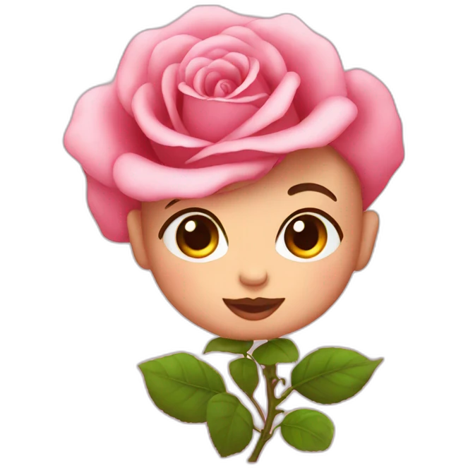Rose baby emoji