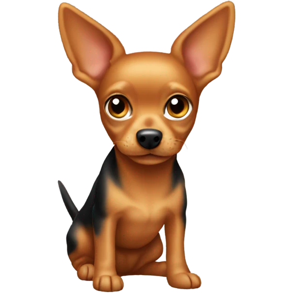 The orange-haired toy terrier. emoji