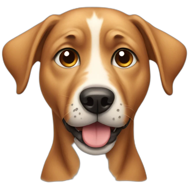 A Dog that Looks at you emoji