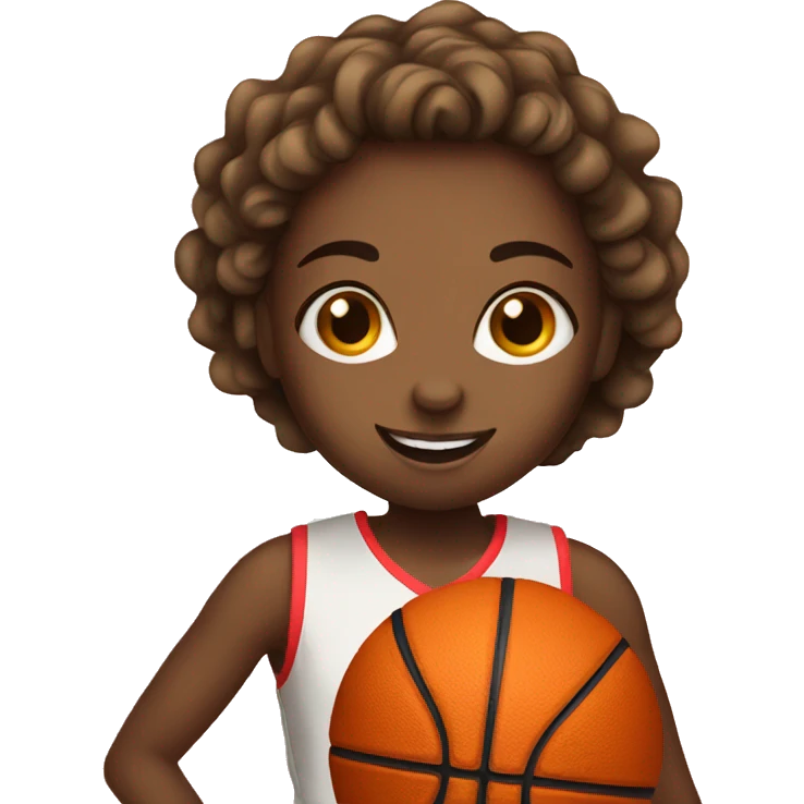 girl playing basketball emoji