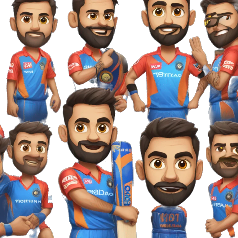 virat kohli century in IPL jersey emoji