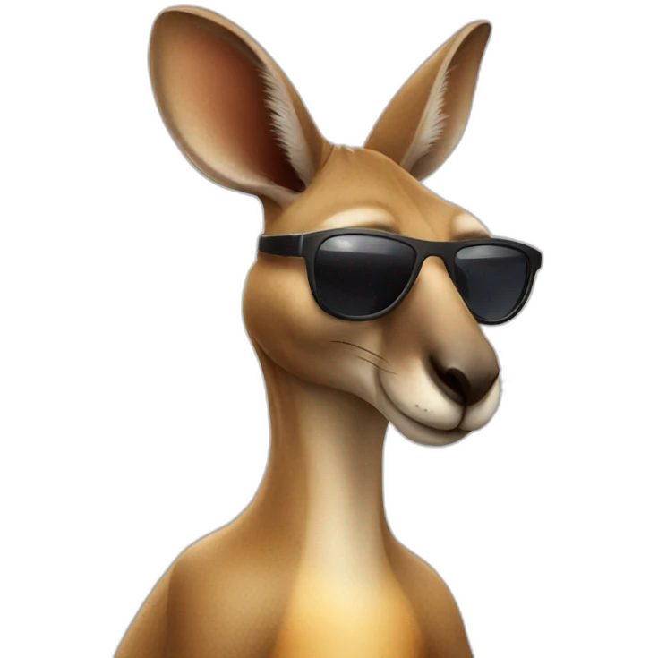  Kangaroo wearing sunglasses  emoji