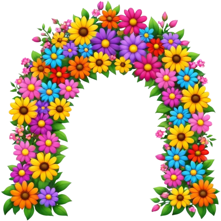 Flower arch emoji