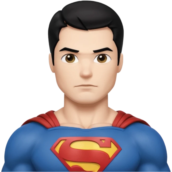 black haired superman emoji