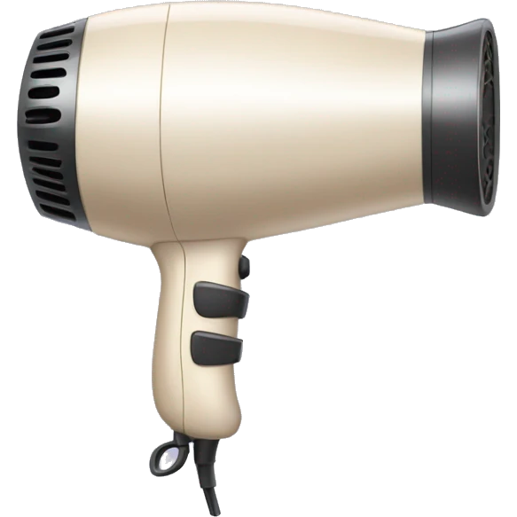 Light beige coloref hair dryer emoji