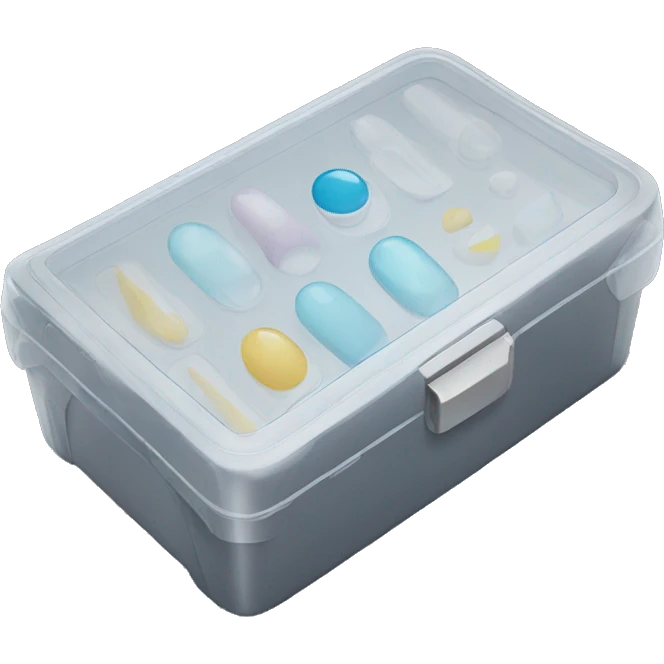 storage case for contact lens emoji