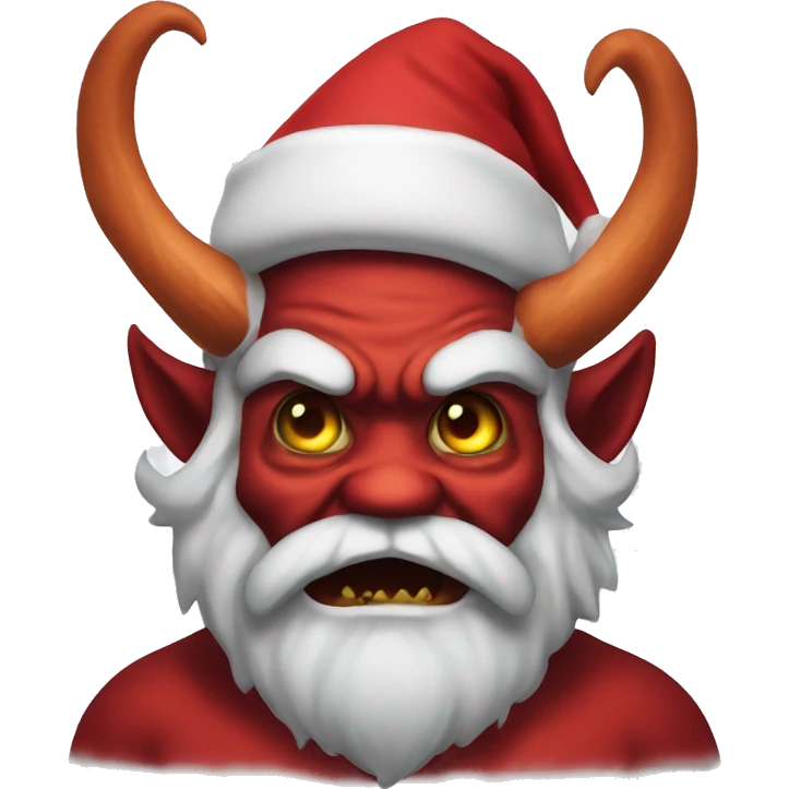 scary demon santa emoji