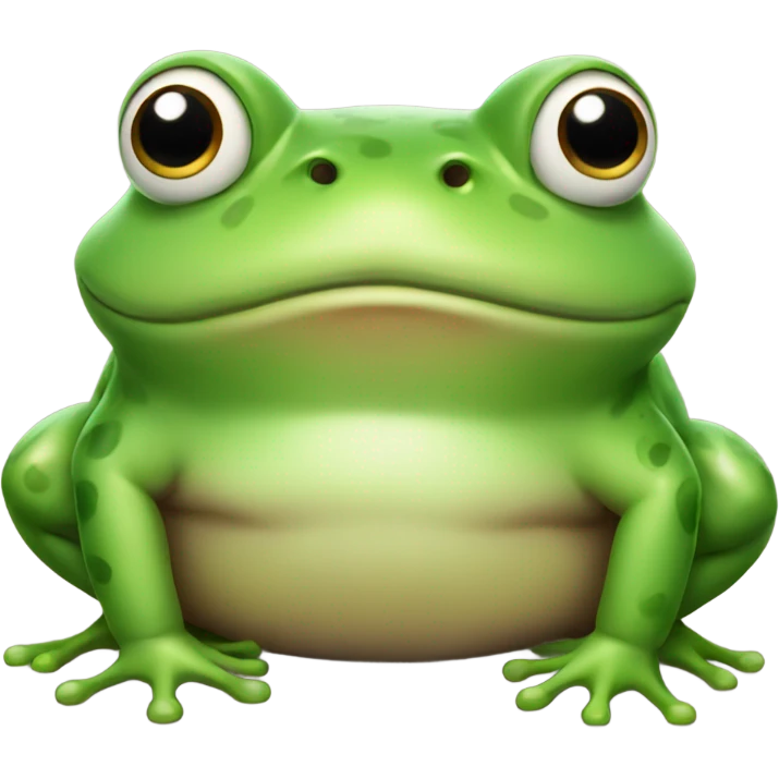 Frog but obese emoji