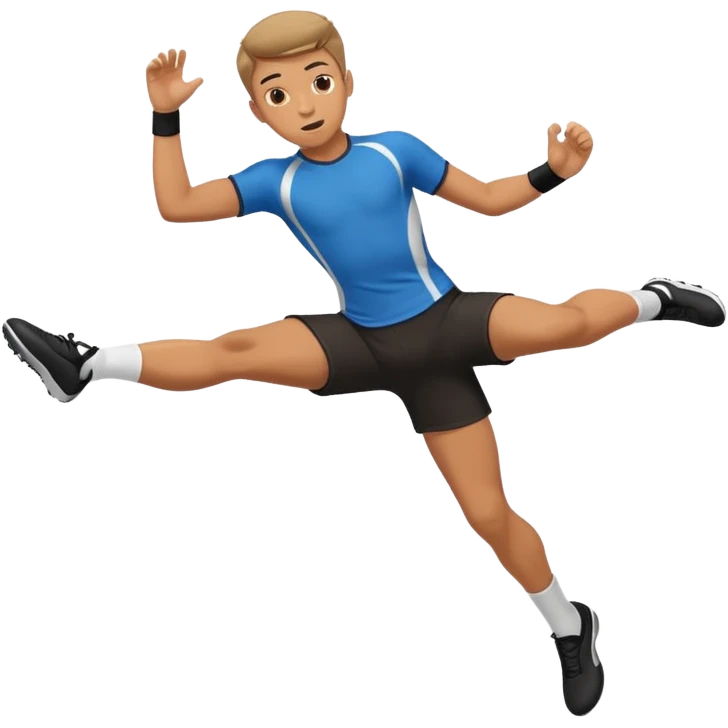 boy kick pose emoji