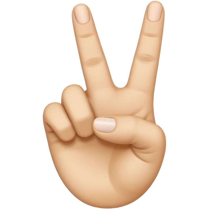 “Emoji-style hand making the letter ‘C’, with the index finger slightly curved. Clean, simple design, smooth shapes, neutral skin tone. White or transparent background, high resolution.” emoji