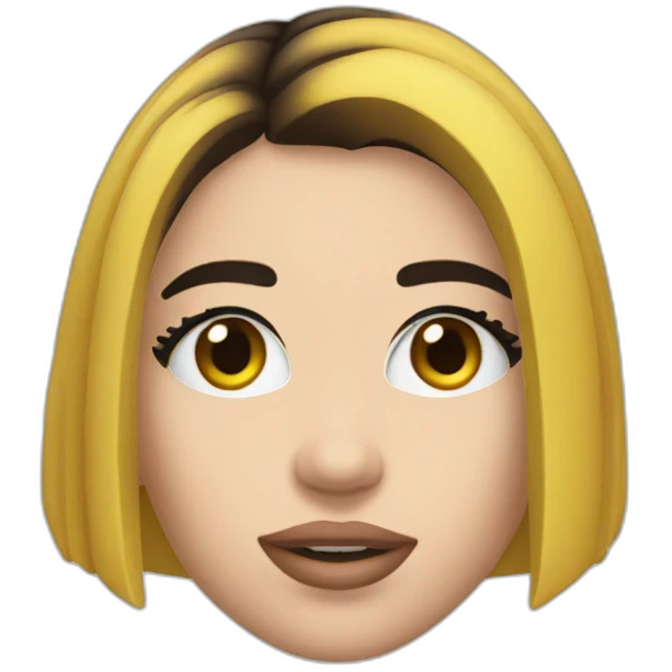 Dua Lipa face emoji