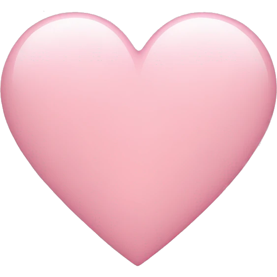 Light pink heart  emoji