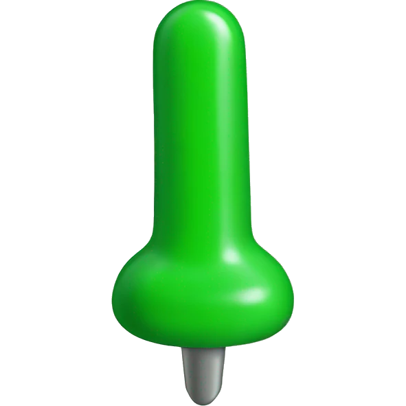 green pin emoji