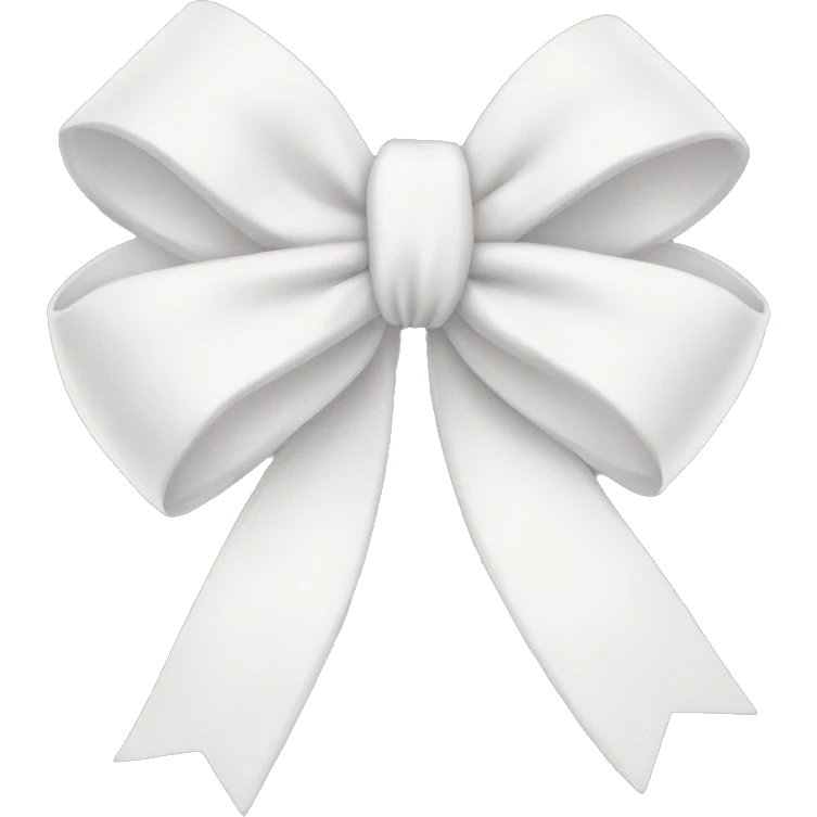 White girly bow emoji