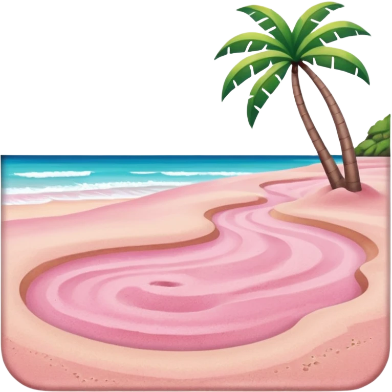 pink beach  emoji