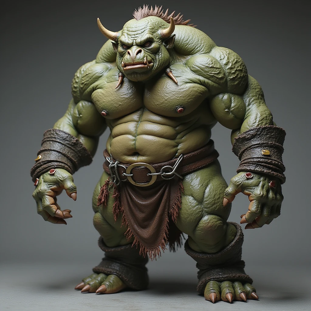 photorealistic full body ogre, transparent background emoji