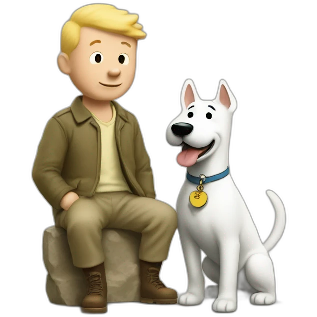 Tintin and milou emoji