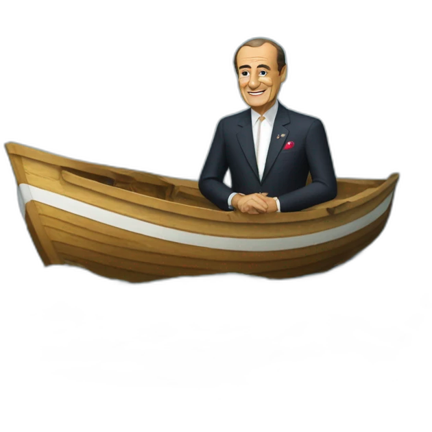 chirac en barque emoji