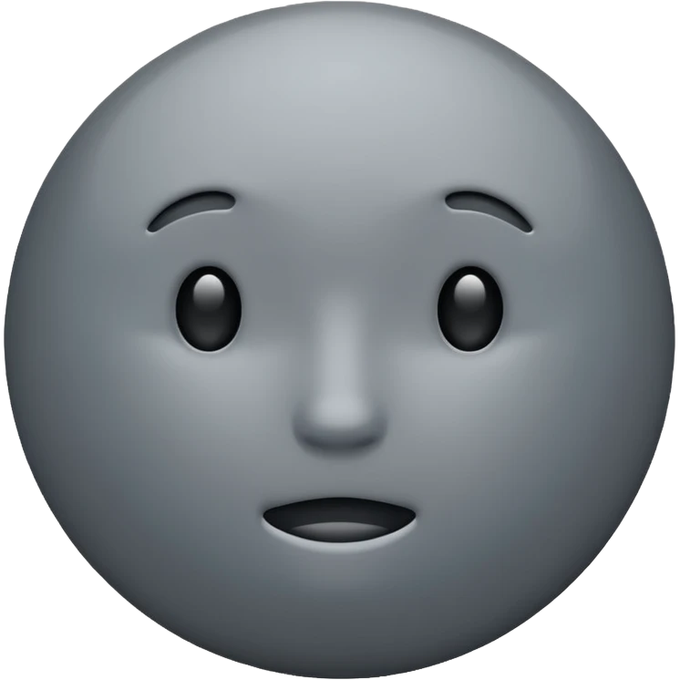 Gray circle emoji