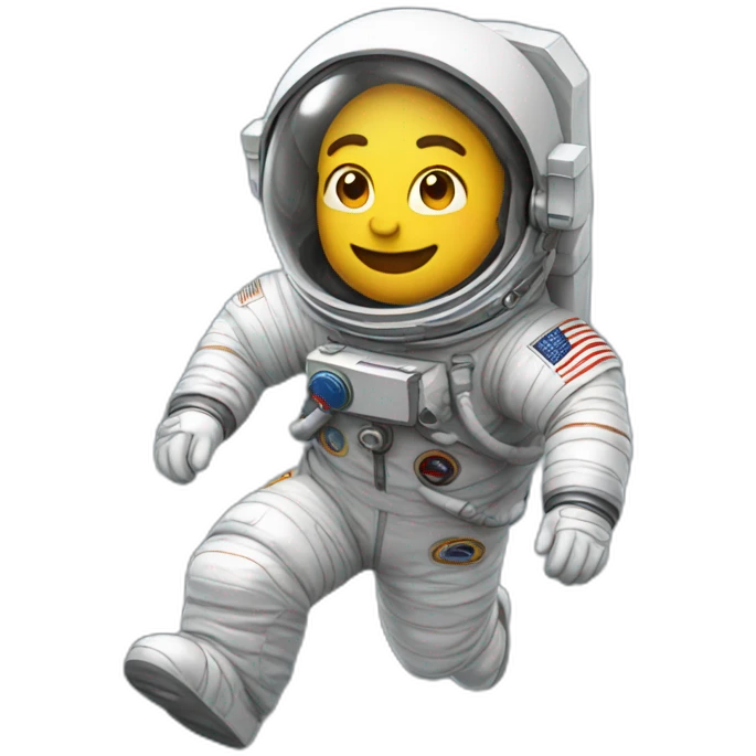 astronaut zero gravity emoji