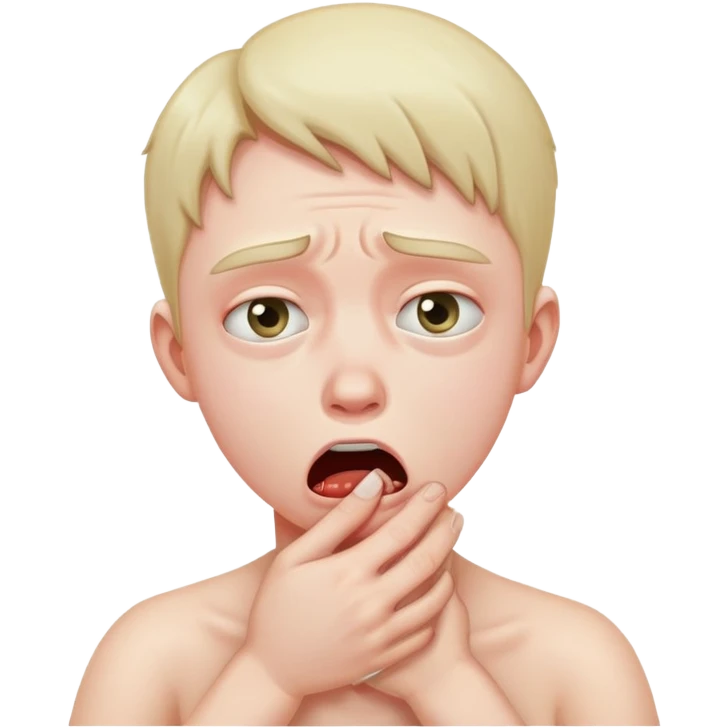 person choking themselves  emoji