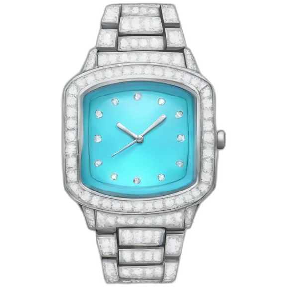 Diamond watch  emoji