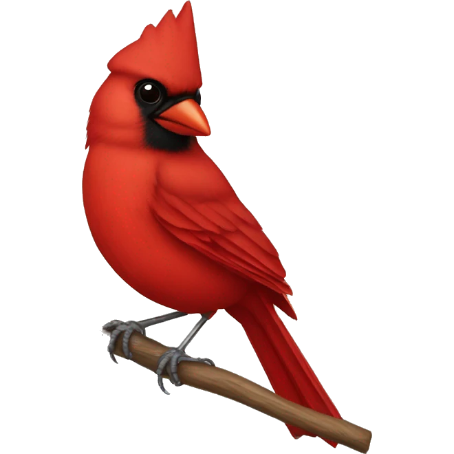 Red cardinal emoji