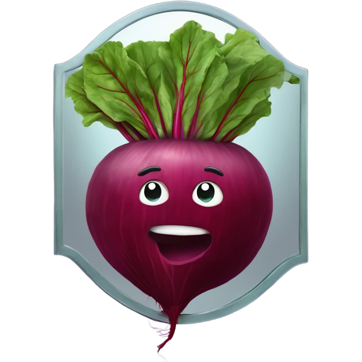 beetroot inside the mirror emoji