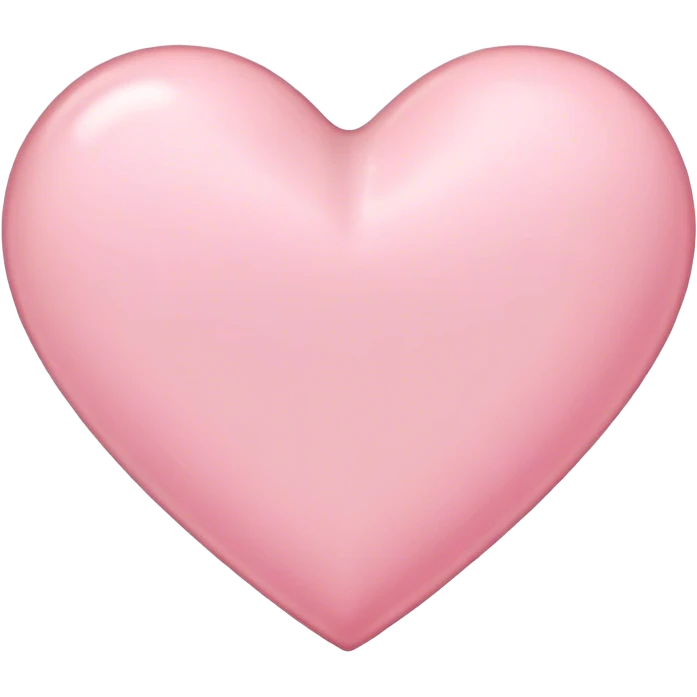 Light pink love heart  emoji