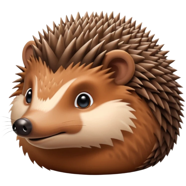 brown hedgehog groom emoji