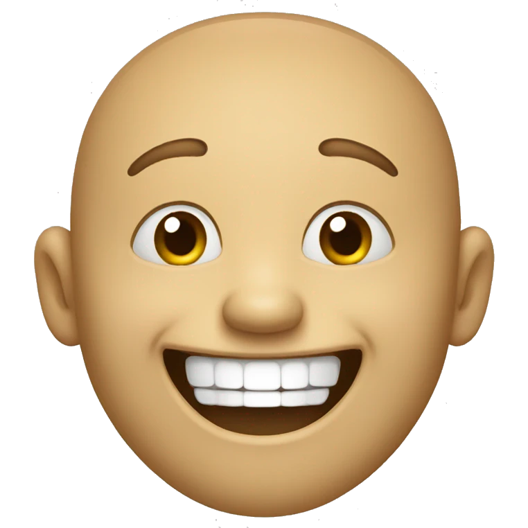 A human laughing  emoji