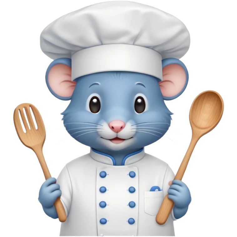 Remy blue rat chef emoji