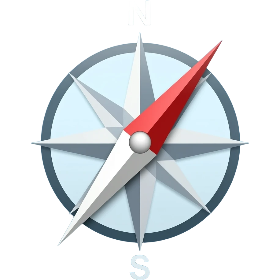 App logo for my app that works as a compass emoji