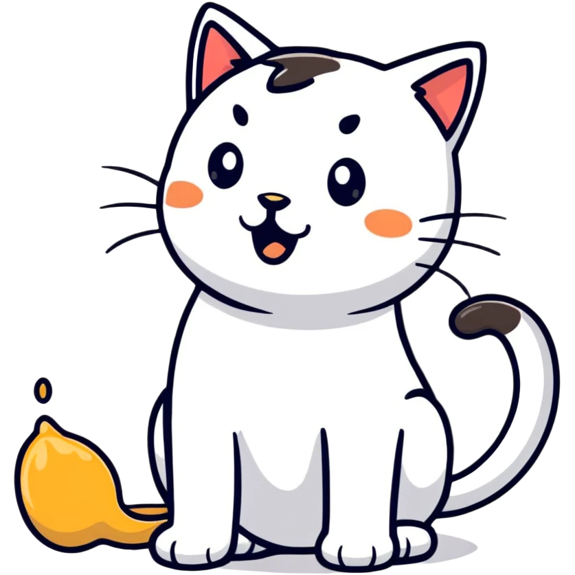 cat puking emoji