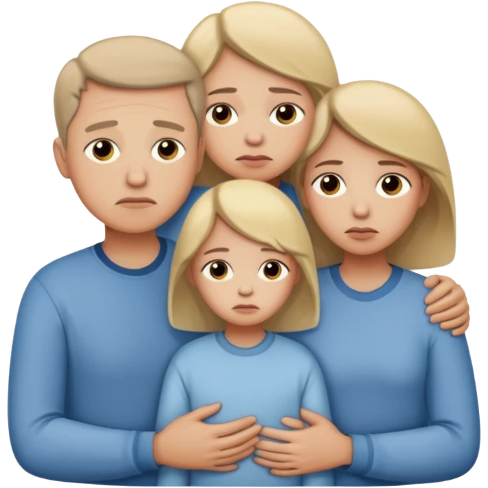 sad family  emoji
