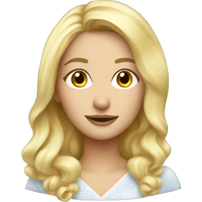 blonde beautiful Ukrainian woman emoji